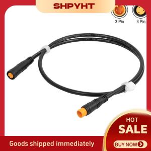 SHPYHT✨ 1Pcs 3 Pin Conversion Connector Cable For BAFANG Electric Bicycle Motor Drive Thumb Throttle Ebike Male Female Extension Cable Sensor