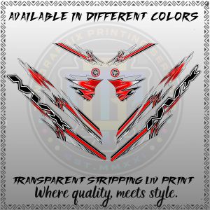AEROX 155 V1 NEW INDO VARKY FLAME CONCEPT DECALS - PREMIUM UV PRINT STICKER