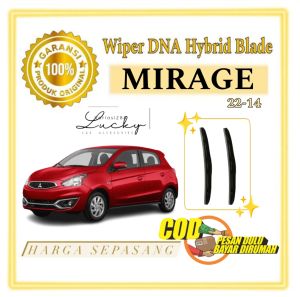 Wiper DNA Hybrid Blade Series Mobil MIRAGE ( HARGA SEPASANG ) Ukuran 22 14