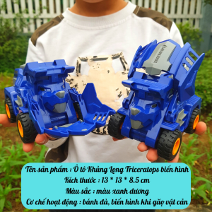 Ô tô Khủng Long chạy đà biến hình khi gặp vật cản đồ chơi khủng long dành cho bé - Đồ chơi MiniKids