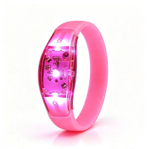 Sound Control Glow Bracelets 3 Modes LED Flashing Light Wristbands Luminous Party Supplies For Christmas Holiday Events Rave Dance Accessories Fun Gift Ideas