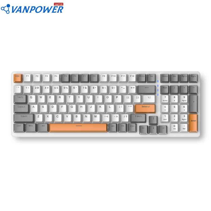 100 Keys NKRO USB Type-C PC Computer Mechanical Backlight Gaming Wired ...