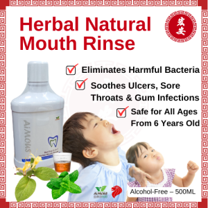 BezOral Herbal Natural Mouth Rinse Antibacterial Anti-Inflammatory Oral Care Ulcers Sore Throat