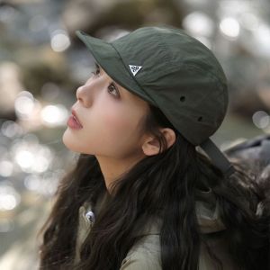 AODDO Quick-Dry Baseball Cap Short Brim Adjustable Sun Hat Casual Sun Protection Sunscreen Cap