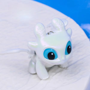 Night Fury Keychain Moving Wings Dragon Ornament Toothless Pendant for Car Helmet Bag