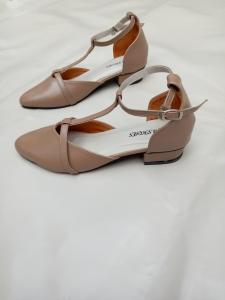 Sam Shoes - selena sepatu sandal mules hak 3 cm warna moca