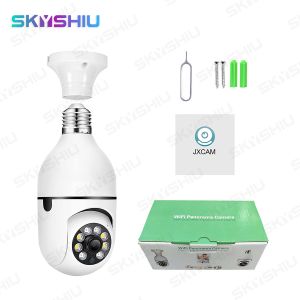 SKYSHIU motion detection Two-Way Audio security cctv bulb camera 360 rotation connect cellphone