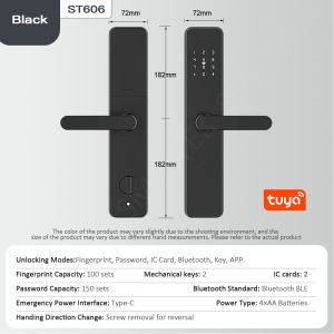 HDB Gate Lock HDB Smart Lock door lock Smart Fingerprint Door LockWooden Digital Door Locks ElectronicDoorlock for Home