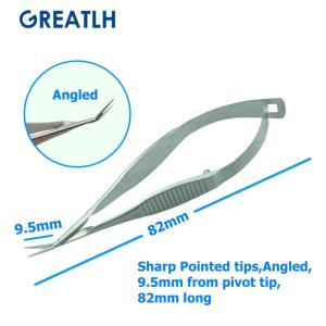8.2cm Ophthalmic Venus Scissors ophthalmic Forceps Straight/Curved/Angle Scissors Micro Scissors Ophthalmic eye Instruments
