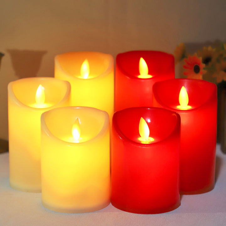 Rose Shadow LED Kerzen - 4er Set Flammenlose Kerzen Mit Rosenmotiv Für Romantische Stimmung