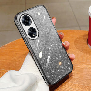 Soft Case Import Oppo A58 Luxury Gliter Tpu Silicon Plating Transparant