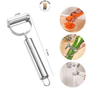 Dụng cụ bào rau củ Nạo đa năng bằng Inox Bào sợi rau củ bằng thép không rỉ Dễ sử dụng cầm chắc tay sắc bén