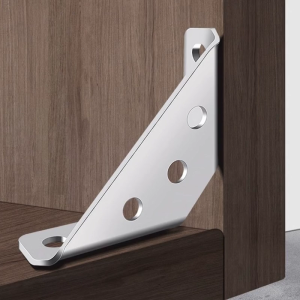 20Pcs Universal Stainless Steel Furniture Corner Connectors Furniture Support Frame Metal Angle Brackets Support
