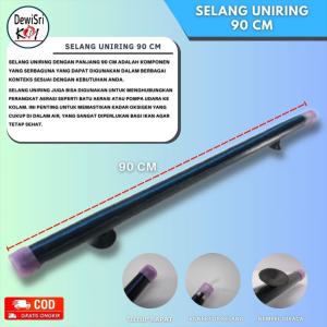 Selang UNIRING dengan / Dop / Dudukan PANJANG 90 CM Aerator Kolam dan aquarium