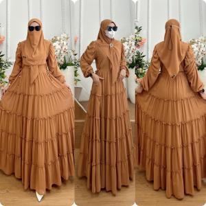 TERBARU! Set Dress/One Set Gamis Syari Kode SITI Bahan Ceruty Babydoll Premium By Ory AjeZas Collect