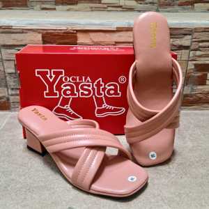 Promo 5.5 Sandal Wanita Heel Hak Tahu BS 03 Oclia Yasta Olshop
