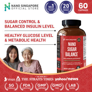 Nano Sugar Balance with Chromium & Bitter Melon - Support Healthy Glucose Levels Carbohydrate & Fat Metabolism Blood Sugar Supplement