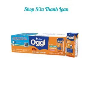 (HSD T7-2026) (Kèm Quà + Có Thẻ) Thùng 48 Hộp Sữa Bột Pha Sẵn Vitadairy Oggi Vani 180ml.