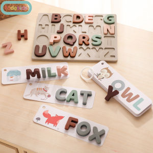 Todokids Đồ Chơi Trí Tuệ Montessori Cho Bé Bộ Xếp Hình Nhận Thức Bảng Chữ Cái Bằng Silicon Trò Chơi Bảng Ghép Hình 3D Đồ Chơi Phát Triển Trí Não Cho Trẻ Em