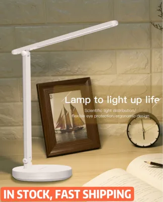 USB Rechargeable Table lamps Mulitifunctional LED Foldable Desk Table Lamp Light for Study Work Reading