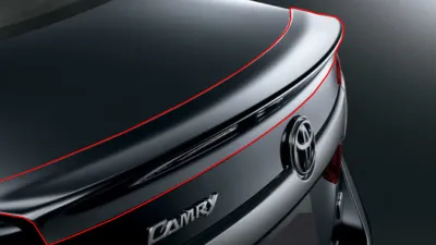 สปอยเลอร์หลัง ทรงแนบ สีดำ จำนวน 1ชิ้น สำหรับใส่รถ TOYOTA Camry โตโยต้า แคมรี่ ปี 2012-2018 4ประตู Rear Spoiler (Ducktail)