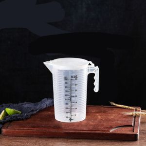 GUHEHARD Large-capacity Transparent Baking Accessories Coffee Shop With Lid Science Measuring Cup Water Container Water Jug Kitchen Tool