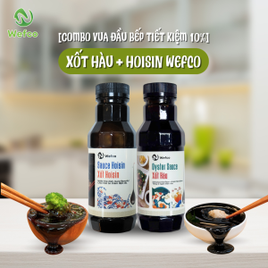 Combo Vua Đầu Bếp Xốt Hoisin Xốt Hàu Wefco Xào Nấu Ướp Chấm 298ml