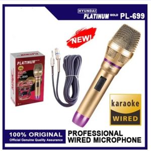 Platinum Gold Professional PL-699 Model Heavy Duty 10M Wire microphone