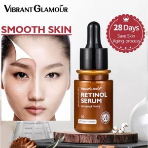 Paket Vibrant Glamour Retinol Serum + Vitamin C Set Serum + Cream Isi 4 Pelembab Perawatan Wajah Anti Keriput