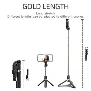 Speedefy  Extendable Selfie Stick with 2 Level Fill Light Bluetooth Selfie Stick Tripod with Remote Shutter 手机支架