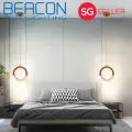 BEACON LED (LOCAL SELLER WITH WARRANTY) Rose Gold Ring Pendant Light Series 43 - Diameter 21cm - 3000k Warm White. 