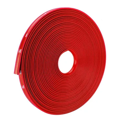SG Seller Fast Delivery - Car Rim Protector Guard Tyre Tire Wheel Edge Decoration Rubber Strip Decor Stick On Stripe - 1 x 8m Roll For 4 Wheels Of Up To 18 Inch - Auto Accessories Accessory Automobile Automotive