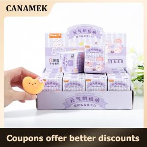 【 CANAMEK 】 Funny Fidget Miniature Toys For Adults Or Children Mochi Squishy Decompressio Bake Mini Toys Squeeze Soft Sticky Stress Relief