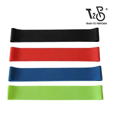 T2P Resistance Bands Set of 4 Pack Yoga Band Stretch Thigh Burner Exercise Bands Accessories Home Fitness Yoga Training Pilates Outdoor Stretching