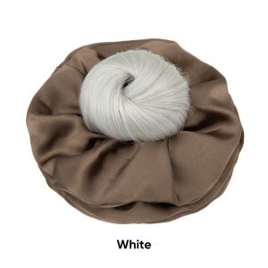 MAYNN Elegant Influencer-style Hair Tie Synthetic with Grab Clip Bun-making Hair Bun Clip Trendy Fluffy Natural-looking Artificial Flower Bun for Women