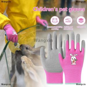 [COD] Wangxin ถุงมือป้องกันเด็กกันน้ำถุงมือทำสวน1คู่ระบายอากาศได้ดีกันลื่นสำหรับงานสวนเพื่อความปลอดภัยในการเก็บรวบรวมเปลือกหอยถุงมือป้องกันสำหรับเด็ก