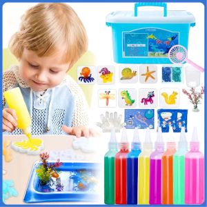 DIY Magic Water Toy Kit Educational Craft Gift for Kids Ocean Themed Magical Water Play Set