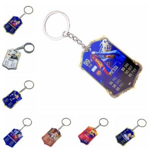 TEWUB Beckham Football Keyring Cristiano Ronaldo Messi Messi Acrylic Pendant National Team Kaka Soccer Key Chain Fans