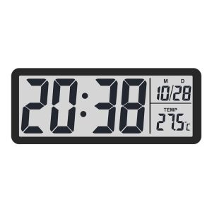NOBLELUX Multi-functional Electronic Wall Clock Wall-mounted Temperature Digital LED Clocks Voice Control Display Table Clock