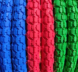 LUCKY STONE uk 20 x 2.125 Ban luar sepeda anak bmx becak mini warna berwarna biru merah hijau hitam