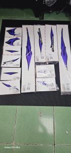 Tem exciter 2010 tím lửa  chính hãng yamaha đầy đủ các đời chính hãng  và tem 3 lớp cho ae cần