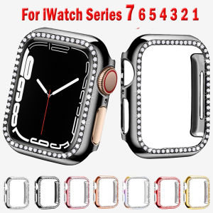 Diamond Protective Case compatible with Apple Watch Series 9 8 7 6 SE2 5 4 45mm 44mm 40mm 42mm 42mm 38mm Cover Cases compatible with Apple Watch Cover