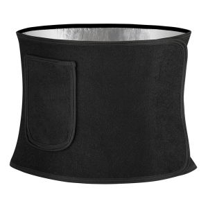 JHHB Waist Cincher Body Shaper Wrap Women Tummy Trainer Belt Sauna Sweat Workout Girdle with Pocket Fat Burner