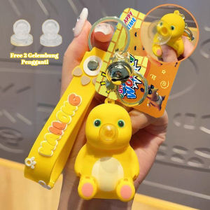 Gantungan Kunci Dino Kuning Nailong Bubble Keychain Tas Sekolah Liontin Nailong Kuning Naga Susu