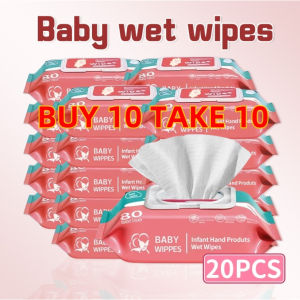 20 Packs / 10 Packs Wipes for Baby Organic Baby Wipes 80pcs Per Pack 99% Water Hypoallergenic Non-Alcohol