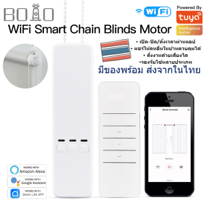 BOIO Tuya WiFi Smart Motor Electric Chain Roller Blinds Shade Shutter Drive RF Remote Kit Smart Life App via Alexa