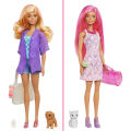 Barbie Day-to-Night Color Reveal Doll ตุ๊กตาบาร์บี้ จุ่มน้ำ พร้อมชุดไปเที่ยวสำหรับกลางวันและกลางคืน ของแท้. 