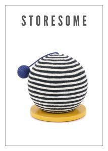 Zeze Series Adorable Stripe Blue & White Cat Scratcher Ball