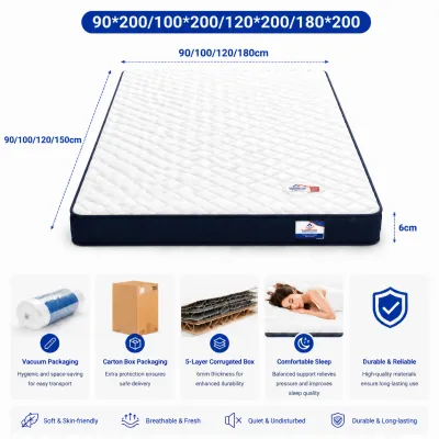 DreamHug Hotel Quality 8CM Memory Foam Mattress bed foam Thickened Foldable Tatami Latex Mattress Foam Queen/King Topper Bed