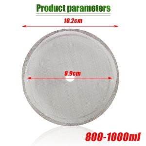 French Press Filter kopi Reusable Stainless Steel Coffee Maker Detachable Mesh Coffee Screen Filter For 800-1000Ml Autoclave